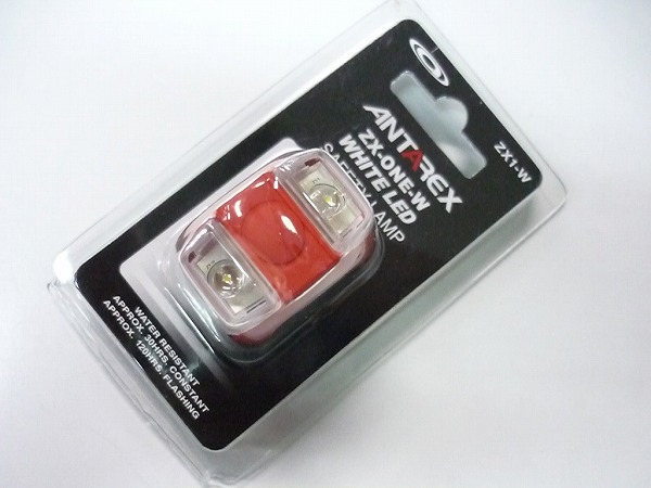 フロントライト　ZX1-W　　点灯/点滅　CR2032×2使用　レッド