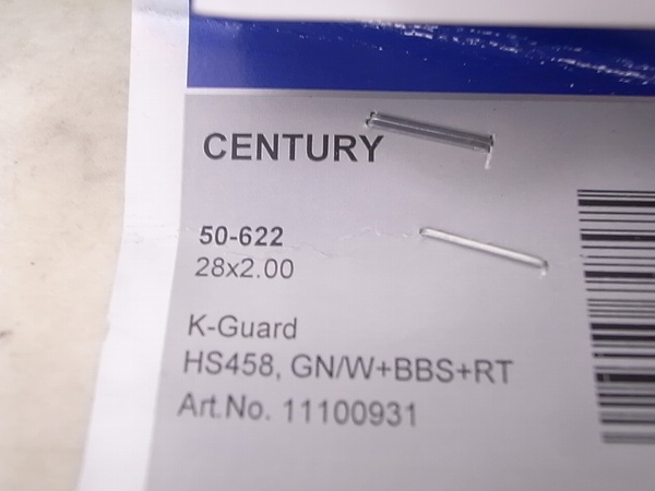 クリンチャータイヤ CENTURY 622-50(28x2.00) グリーン 29er