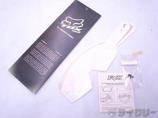 Fox Mainゴーグル用ラミネート 14Pack Laminated Tear-Off
