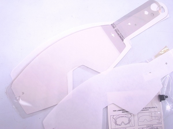 Fox Mainゴーグル用ラミネート 14Pack Laminated Tear-Off