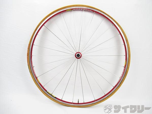 【SALE】フロントホイール　HELIUM　レッド　チューブラー