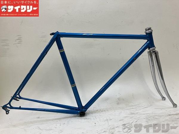 クロモリピストフレーム　メッキフォーク　レトロデザイン クロモリピストフレーム メッキフォーク レトロデザイン