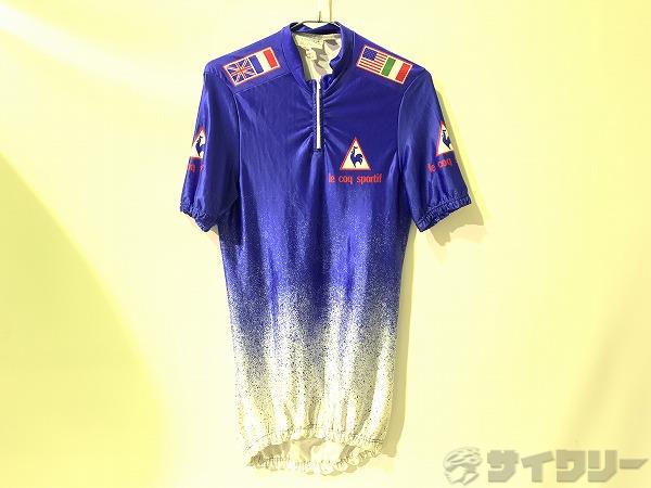【SALE】半袖ハーフジップジャージ Mサイズ(USA) ※穴あり