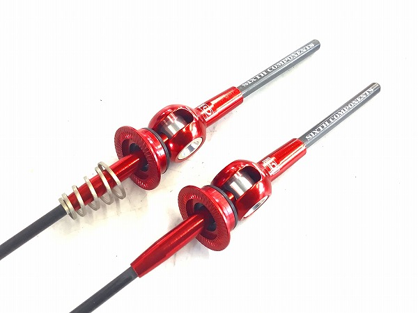 クイックレリーズ カーボンスキュワー 100/130mm レッド