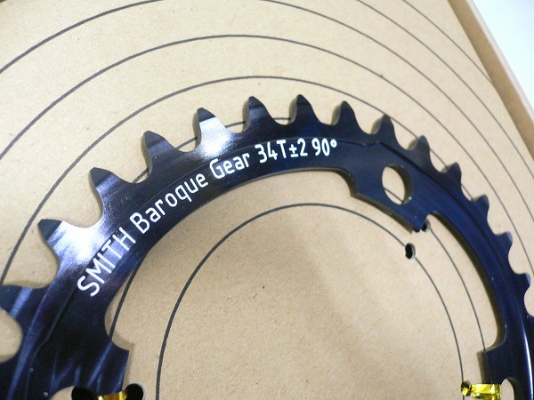 楕円チェーンリング Baroque-Gear 34T/4穴 FC-9000/R9100用