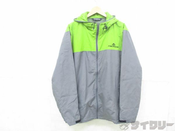 ウインドブレーカージャケット グリーン/グレー XLサイズ