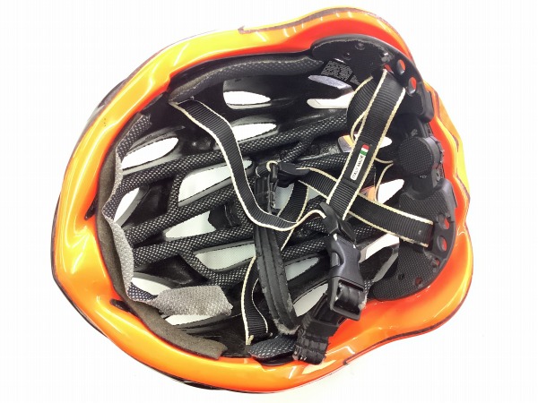 ヘルメット MOJITO ブラック/オレンジ Mサイズ（48-58）