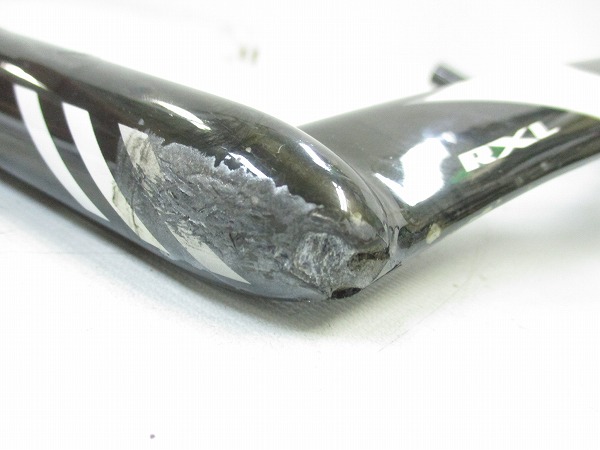 【ジャンク】カーボンブルホーンバーハンドル RXL RXL 420（c-c）/31.8mm