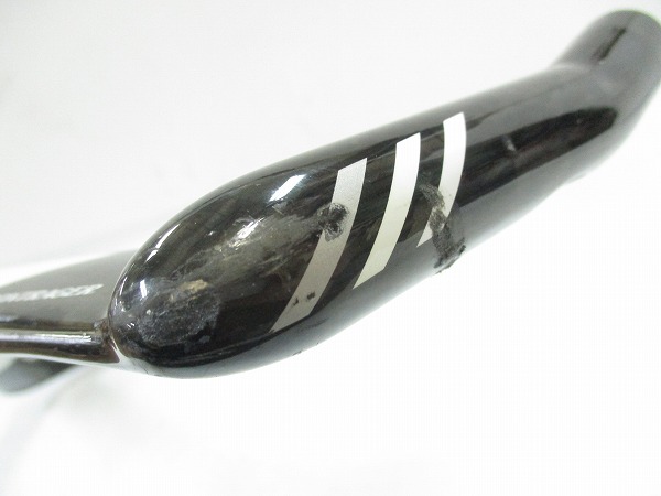 【ジャンク】カーボンブルホーンバーハンドル RXL RXL 420（c-c）/31.8mm
