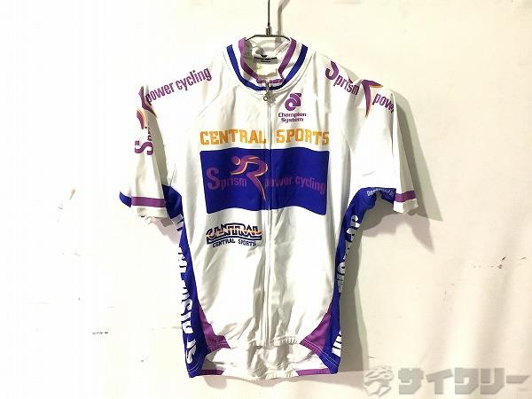 カフェドシクリステChristelle ライトブルーMサイズサイクルジャージ