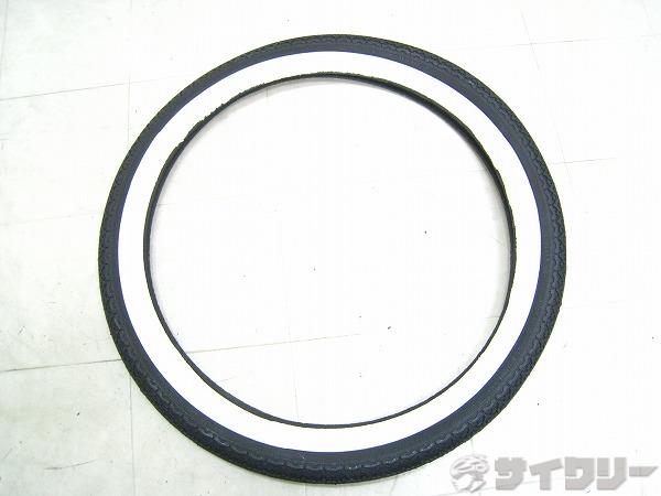 タイヤ 18x1.75 ブラック/ホワイト
