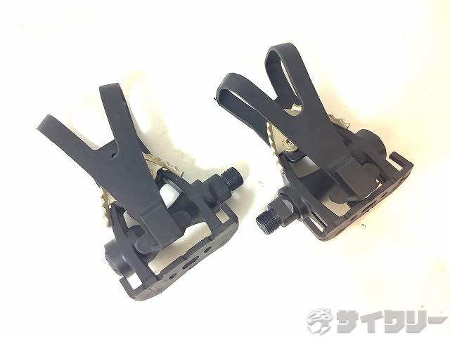フラットペダル 　トゥストラップ付