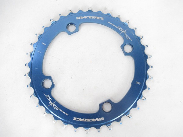 ナローワイドチェーンリング　36T　PCD104　ブルー