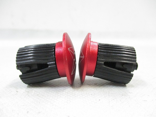 バーエンドプラグ STAR PLUGZ ANODIZED レッド
