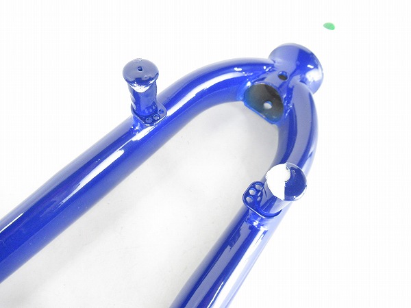 鉄製フロントフォーク　700c　ブルー　OS/259mm