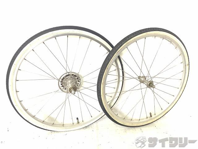 ホイールセット 22×1 3/8 W/O LA 22インチ 約100/126mm(実測）