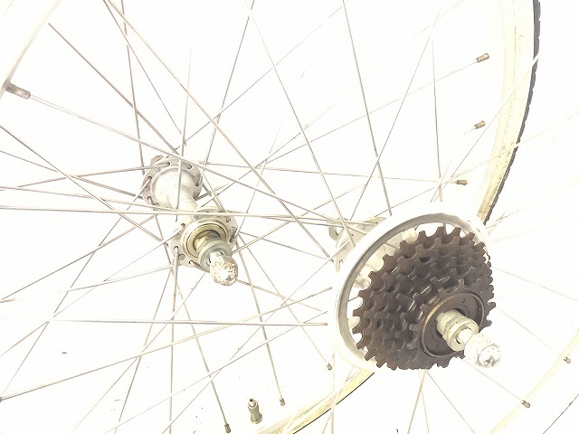 ホイールセット 22×1 3/8 W/O LA 22インチ 約100/126mm(実測）