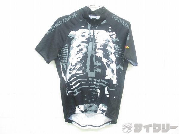半袖ハーフジップジャージ Mサイズ ブラック