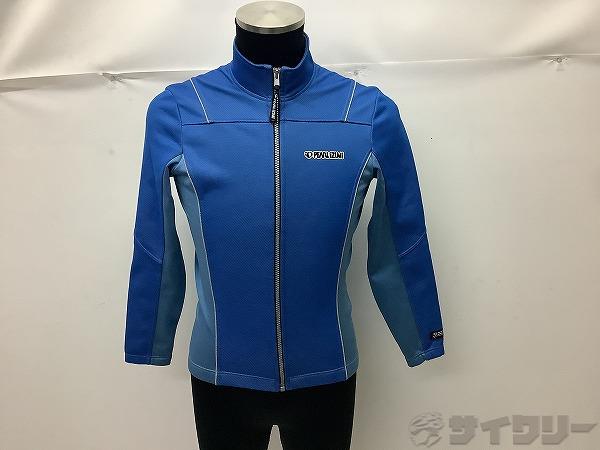 長袖フルジップジャージ　ブルー
