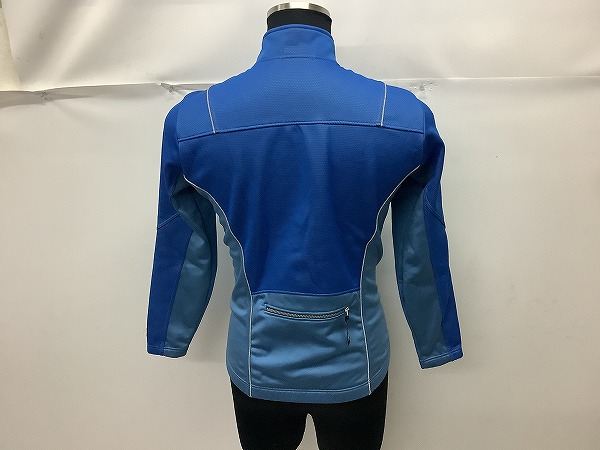 長袖フルジップジャージ　ブルー
