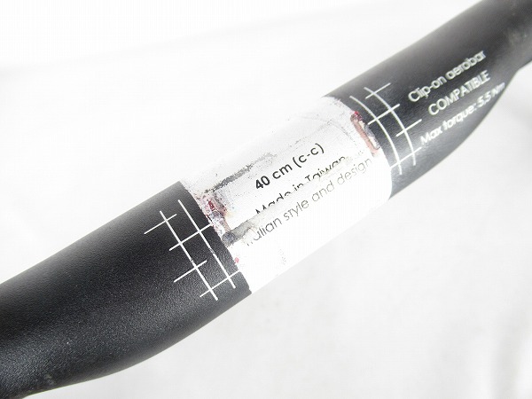 ドロップハンドル　ERGONOVA PRO　ブラック　31.8/400mm（芯芯/エンド部）