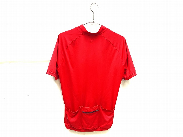 半袖フルジップジャージ　レッド　XL