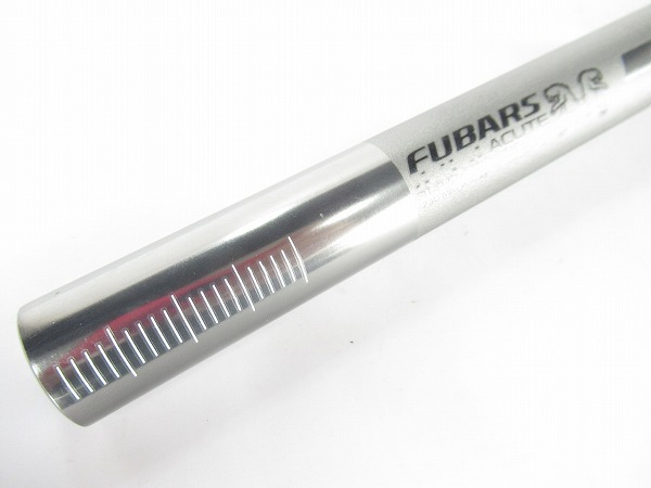 フラットバーハンドル　FUBARS ACUTE　FLAT　ガンメタ　31.8/730