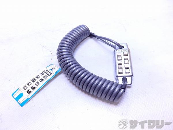 ワイヤーロック DIGITAL LOCK ナンバー式 シルバー