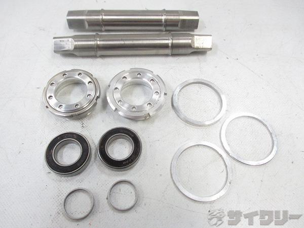 ボトムブラケット JIS 68mm 113/124mm チタンシャフトx2