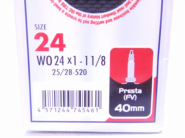 チューブ 24x1 仏式/40mm