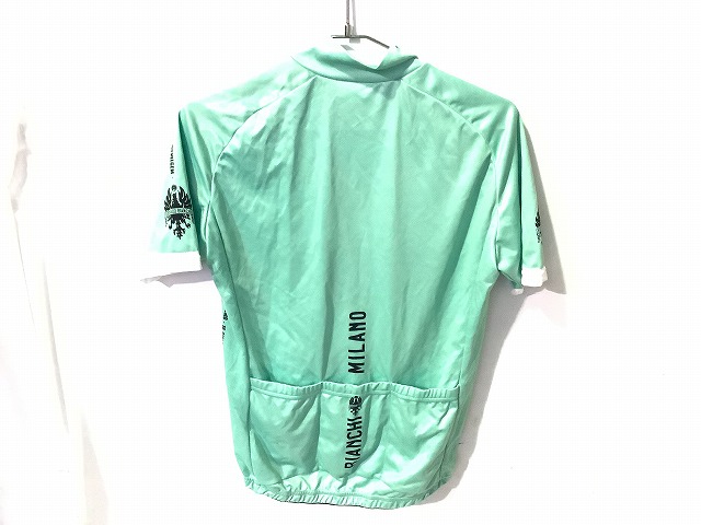 ハーフジップ半袖ジャージ Mサイズ チェレステ
