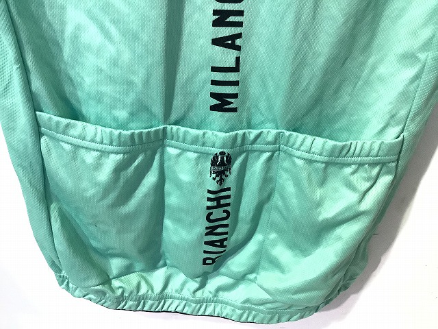 ハーフジップ半袖ジャージ Mサイズ チェレステ