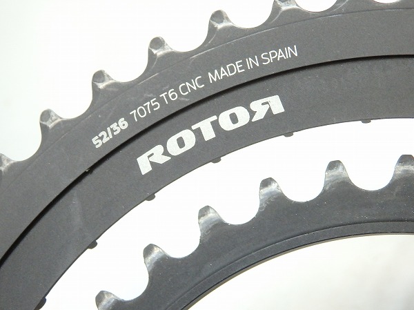 チェーンリング noQ RINGS DM ROUND RING 2x 52/36T