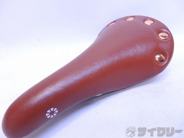 サドル DAHONロゴ スチールレール ブラウン