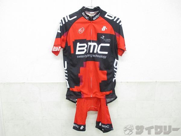 半袖ジャージビブショーツセット BMCロゴ Lサイズ