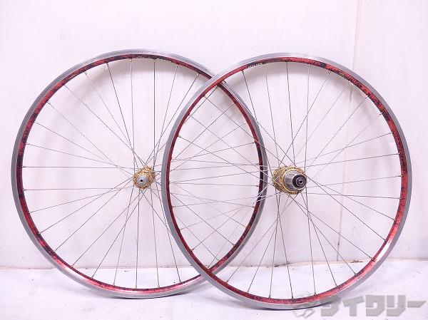 ホイールセット CR17 ホワイトインダストリーハブ 26インチ