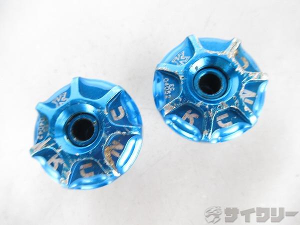 バーエンドプラグ　ブルー　2個　MTBハンドル用