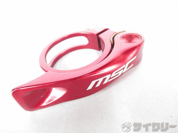 ウルトラライトエルゴノミックシートクランプ　レバータイプ　レッド　対応径：34.9mm