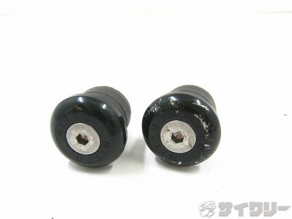 バーエンドキャップ　EC-02　ブラック 内径：17.5mm