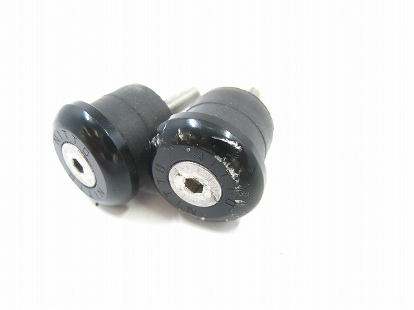 バーエンドキャップ　EC-02　ブラック 内径：17.5mm