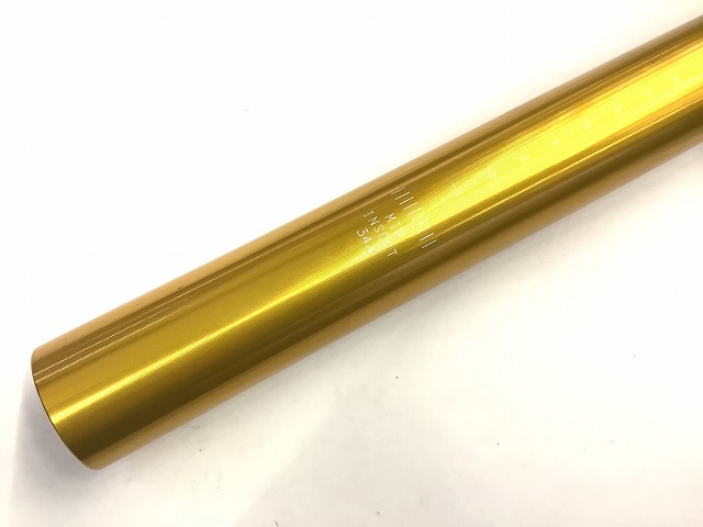 シートポスト TI PRO LITE-8000 約400mm(実測）/34.9mm ゴールド