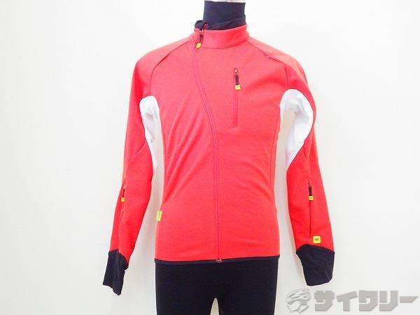 フルジップ長袖ジャージ M(Japan)サイズ レッド