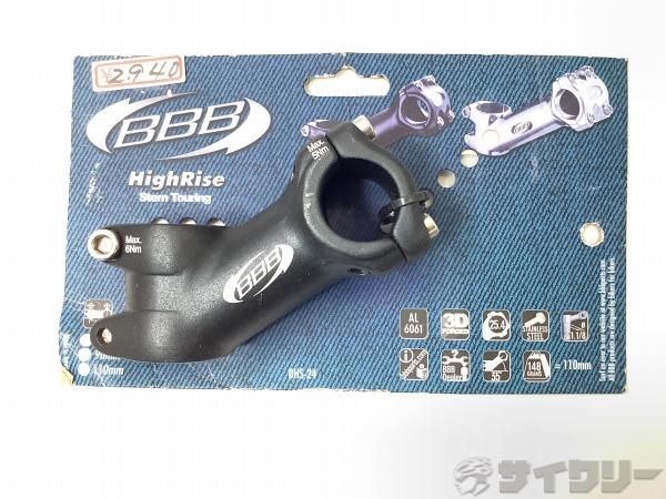 アヘッドステム High Rise BHS-24 ブラック 70mm/φ25.4mm/OS/35°