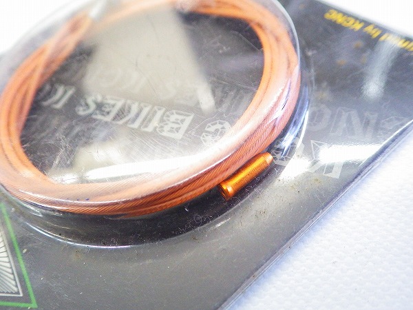 テフロンコーティングブレーキインナーワイヤー ロード用 φ1.5mm ｘ 1,700mm オレンジ
