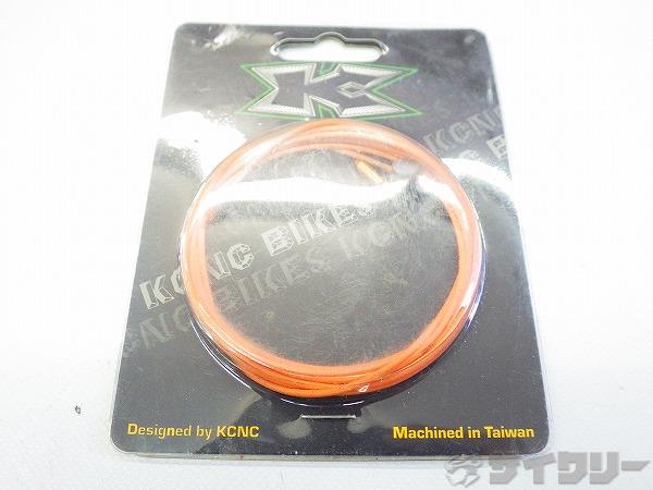 テフロンコーティングブレーキインナーワイヤー MTB用 φ1.5mm ｘ 1,700mm オレンジ