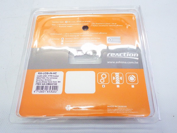 シフトインナーケーブル Reaction PTFEコート φ1.1mm ｘ 2,100mm