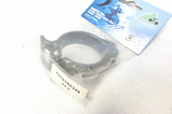 フロントディレイラーマウントアダプター FDC01BK349 φ34.9mm ブラック