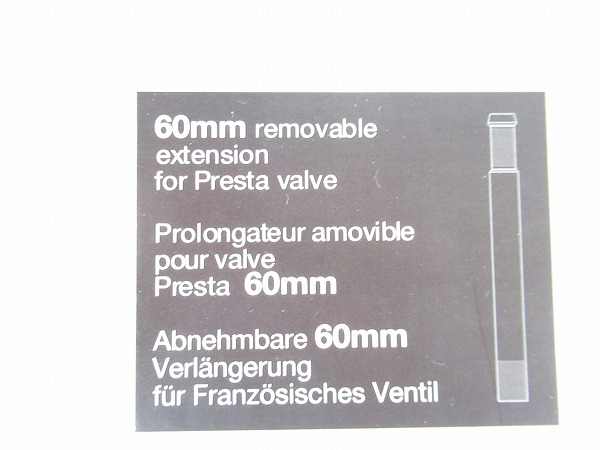 バルブエクステンダー　60mm　ブラック