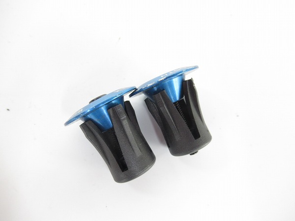 バーエンドキャップ　ALLOY BAR END PLUGS　ブルー