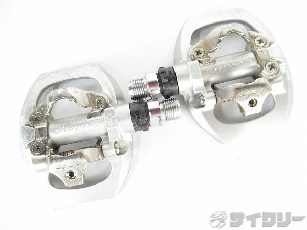 片面ビンディングペダル　PD-A530　シルバー　SPD　※ガタ有